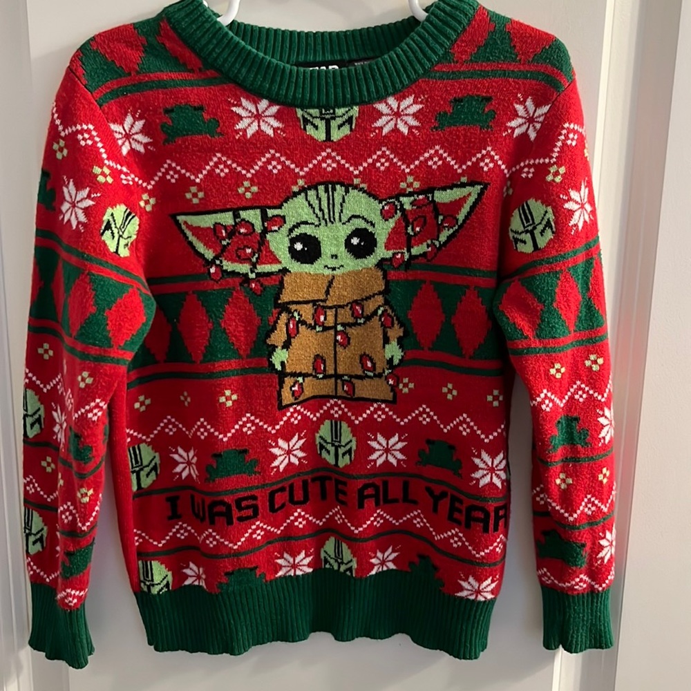 Baby Yoda Christmas Sweater
